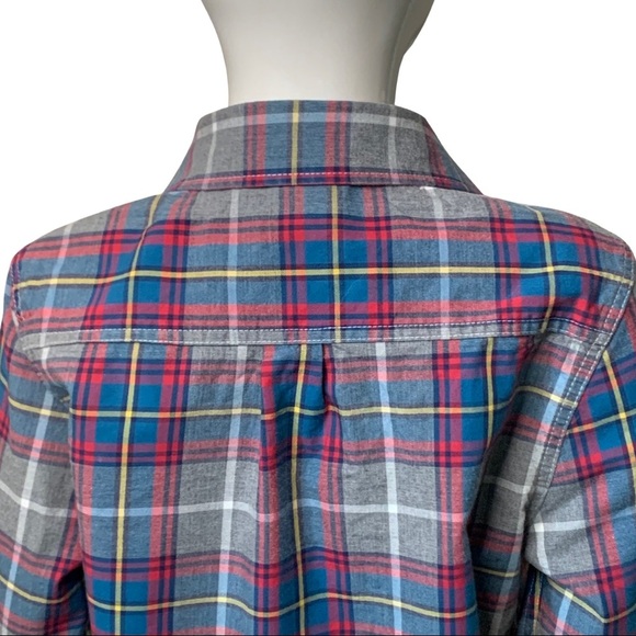 MINI BODEN Plaid Button Front Shirt Cotton Preppy Casual Colorful Size 5/6Y - Picture 10 of 15